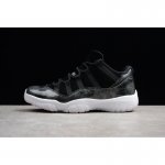 New Air Jordan 11 Retro Low "Barons" Black/Metallic Silver-White