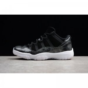 New Air Jordan 11 Retro Low "Barons" Black/Metallic Silver-White