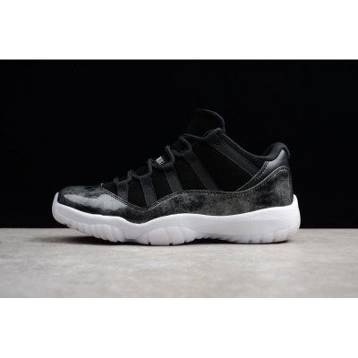 New Air Jordan 11 Retro Low "Barons" Black/Metallic Silver-White