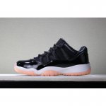 Girls Air Jordan 11 Low GS "Bleached Coral" Black/Bleached Coral