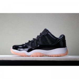 Girls Air Jordan 11 Low GS "Bleached Coral" Black/Bleached Coral