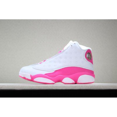 Kid's Air Jordan 13 "Vivid Pink" Pink White Shoes Free Shipping