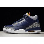 Air Jordan 3 Retro "Michigan" PE Collegiate Navy/Amarillo-Cement