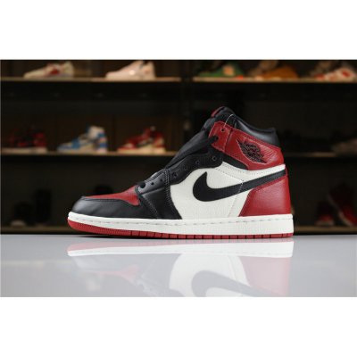 Air Jordan 1 High OG "Bred Toe" Gym Red/Black-Summit White For S