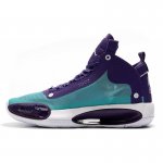 2020 Air Jordan 34 "Hornets" PE Blue Lagoon/Grand Purple-White