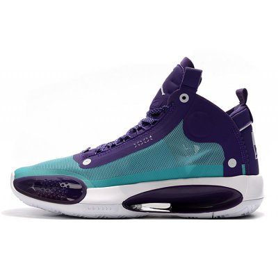 2020 Air Jordan 34 "Hornets" PE Blue Lagoon/Grand Purple-White