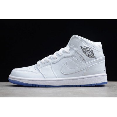 2019 Air Jordan 1 Mid White/Pure Platinum 554724-210