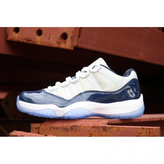 New Air Jordan 11 Retro Low "Georgetown" Grey Mist/White-Midnigh - Click Image to Close