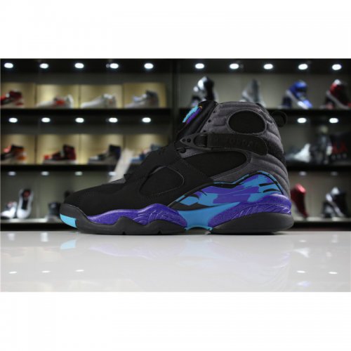 New Air Jordan 8 Retro "Aqua" Black/Bright Concord-Aqua For Sale