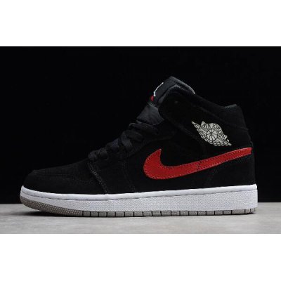 Air Jordan 1 Mid "Multicolor Swoosh" Black/University Red-Blue 5