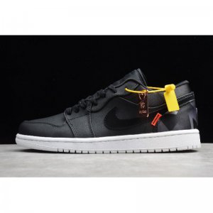 2019 Nike Air Jordan 1? Low PSG? Paris Saint-Germain Black/Infra