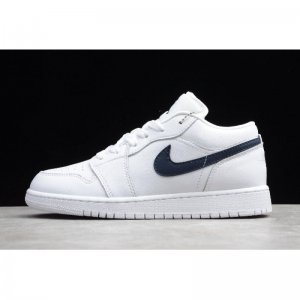 2019 Air Jordan 1 Low White/Obsidian 553558-114 For Sale