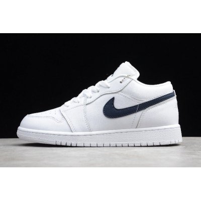 2019 Air Jordan 1 Low White/Obsidian 553558-114 For Sale