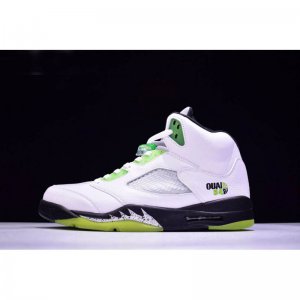 New Air Jordan 5 Retro "Quai 54" White/Black-Metallic Silver-Rad
