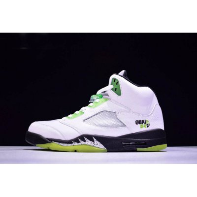 New Air Jordan 5 Retro "Quai 54" White/Black-Metallic Silver-Rad