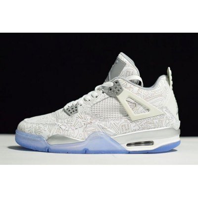 New Air Jordan 4 Retro 30th Anniversary "Laser" White/Chrome-Met