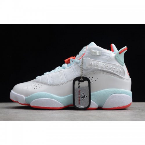 2019 Air Jordan 6 Rings GS White/Ember Glow-Topaz Mist 323399-10