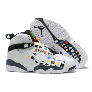 2019 Air Jordan 8 "Quai 54" White/Black-Multi-Color For Sale