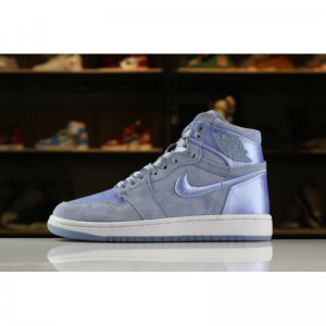 Women's Air Jordan 1 Retro High SOH Hydrogen Blue/White-Metallic
