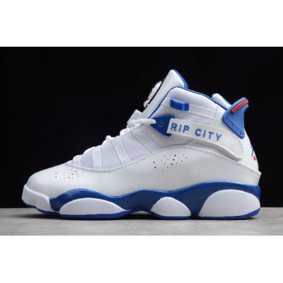 2019 Air Jordan 6 Rings White/Blue-Red 322992-051