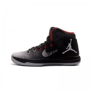 Air Jordan XXX1 Black/Wolf Grey-Red For Sale