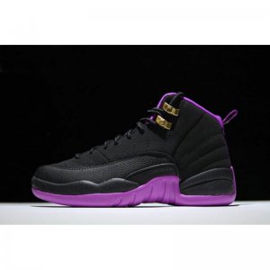 Air Jordan 12 GS "Hyper Violet" Black/Metallic Gold Star-Hyper V
