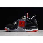 2019 Air Jordan 4 Retro "Bred" Black/Red 308497-089