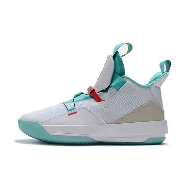 Air Jordan 33 "Guo Ailun" PE White/Jade-Red AQ8830-101