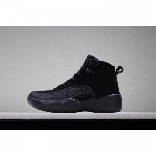 Kid's Air Jordan 12 OVO "Black" Basketball Shoes
