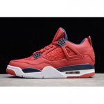 2019 Air Jordan 4 Retro SE "FIBA" Gym Red/White-Metallic Gold-Ob