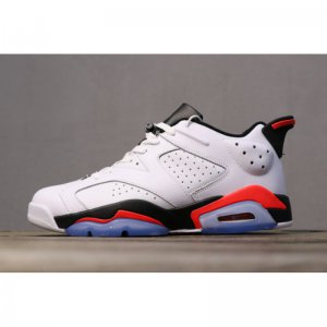 2019 Air Jordan 6 Retro Low "Infrared" White 304401-123