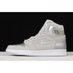 2020 Air Jordan 1 High OG "Japan" Neutral Grey/White-Metallic Si