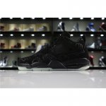 Mens KAWS x Air Jordan 4 "Cool Black" glow-in-the-dark outsole