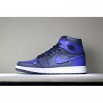 Air Jordan 1 Mid "Pairs Obsidian And Royal" Obsidian/Summit Whit