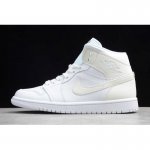 2019 Air Jordan 1 Mid White/White-White BQ6472-112 For Sale