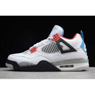 2019 Air Jordan 4 "What The" White/Fire Red-Tech Grey-Military B
