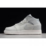 Air Jordan 1 Mid GS Light Bone/Grey 554725-053