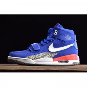 Air Jordan Legacy 312 "Pistons" Bright Blue/White-University Red
