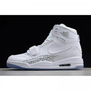 Just Don x Jordan Legacy 312 "White Cement" White/White-Light Gr