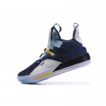 Air Jordan 33 XXXIII Navy Blue/White-Mint Green-Yellow For Sale
