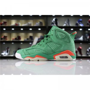 Mens and Womens Air Jordan 6 "Gatorade" In Green Suede For Sale