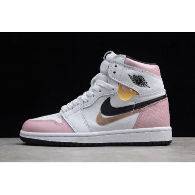 2019 Air Jordan 1 High OG GS White/Pink-Black 555088-688