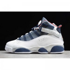 2019 Jordan 6 Rings "Olympic" White/Varsity Red-Midnight Navy-Me