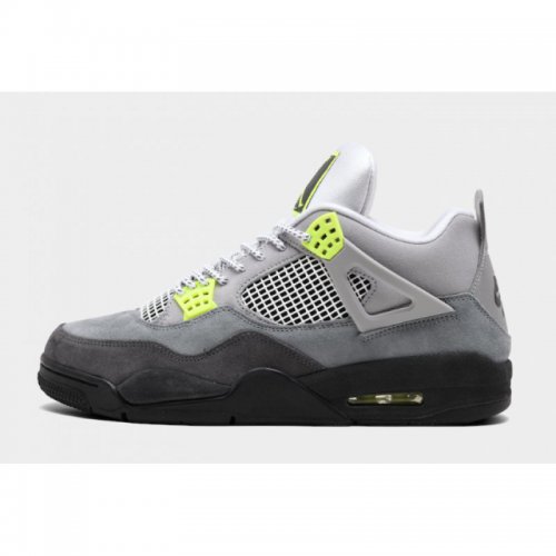 2020 Air Jordan 4 SE "Neon" Cool Grey/Volt-Wolf Grey-Anthracite