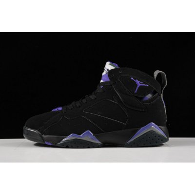 2020 Air Jordan 7 "Ray Allen" Black/Fierce Purple-Dark Steel Gre