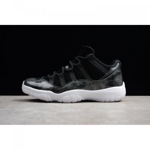 New Air Jordan 11 Retro Low "Barons" Black/Metallic Silver-White