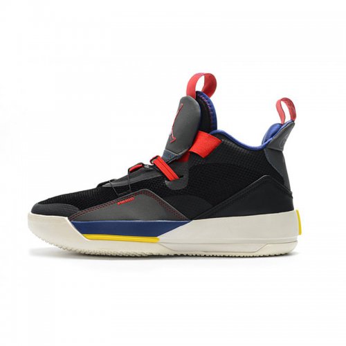 Air Jordan 33 XXXIII "Tech Pack" Black/Black-Dark Smoke Grey-Sai