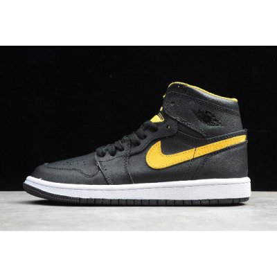 2019 Kids Air Jordan 1 Retro High OG BP Black University Gold CI