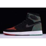 Air Jordan 1 Retro High Flyknit "BHM" Black/Lucid Green/Universi