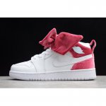 2020 WMNS Air Jordan 1 Mid Bow Black/Noble Red CK5678-001 For Sa